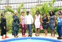 A cross section of the Curvy Ugandan beauties with the Minister of Tourism Mr. Godfrey Kiwanda