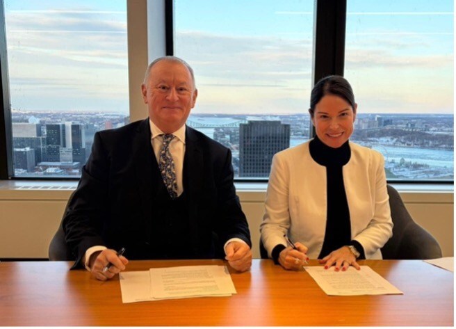 Left: Rémy Bourgeon, President of Alderan, and Carolyne Doyon, President and CEO of Club Med North America & the Caribbean.