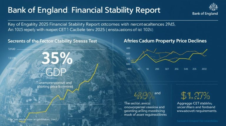 Bank of England Declares UK Banks Resilient Amid Global Risks in 2025 Stress Test Bank of England 2025 stress test chart showing UK banks capital buffers and economic resilience amid global risks and recession scenarios